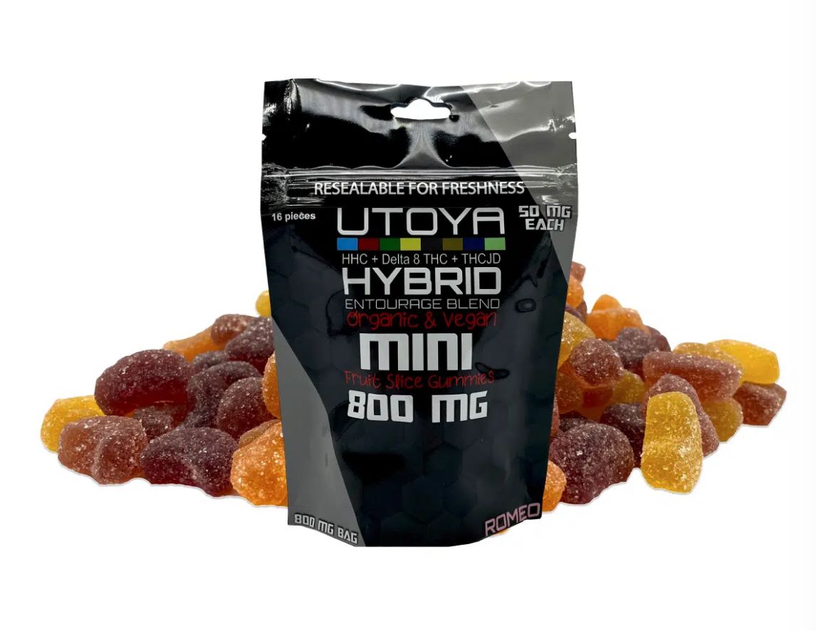 Utoya THCJD Hybrid Blend Mini Fruit Slice Gummies