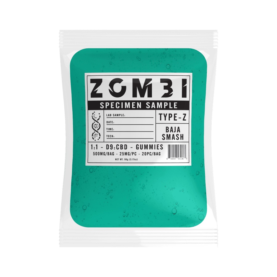 Zombi CBD Delta 9 Gummies Baja Smash 500mg 20ct