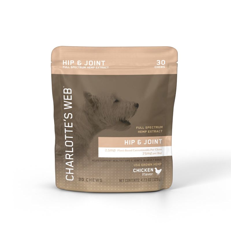 Charlottes Web CBD Hip Joint Pet Chews 75mg 30ct