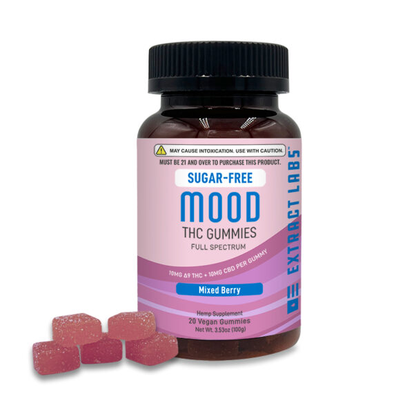 Extract Labs Full Spectrum Delta 9 Sugar Free Gummies Mixed Berry 400mg 20ct
