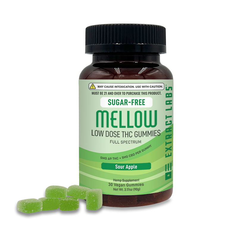 Extract Labs Full Spectrum Delta 9 Sugar Free Gummies Sour Apple 300mg 30ct Extract Labs Full Spectrum Delta 9 Sugar Free Gummies Sour Apple 300mg 30ct