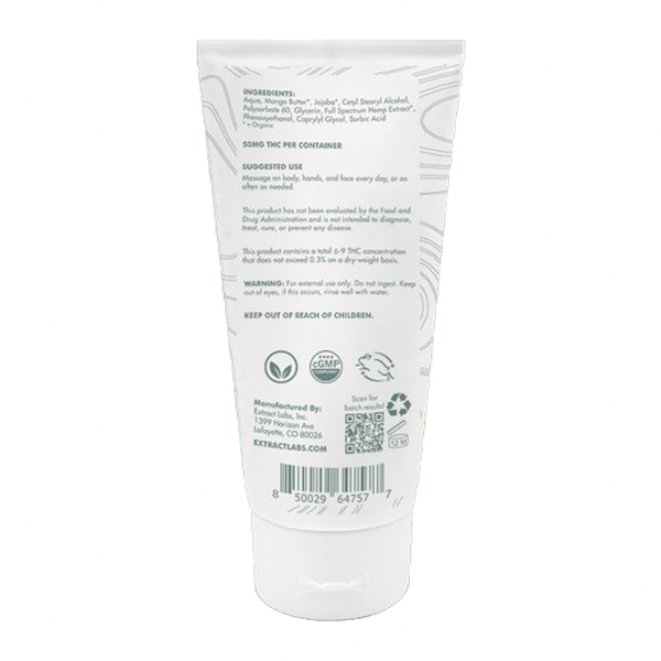 Extract Labs Full Spectrum Repair Nourish Lotion 1000mg Supplement Facts