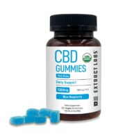 Extract Labs THC Free CBD Gummies Blue Raspberry 1500mg 30ct