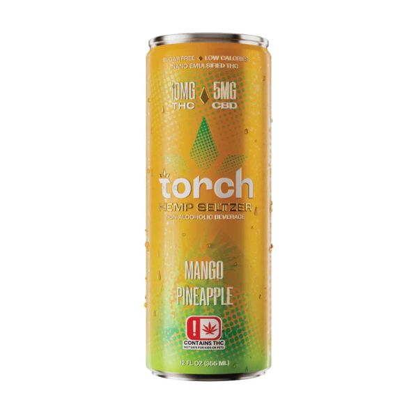 Torch Seltzer 10mg THC + 5mg CBD 12oz Mango Pineapple