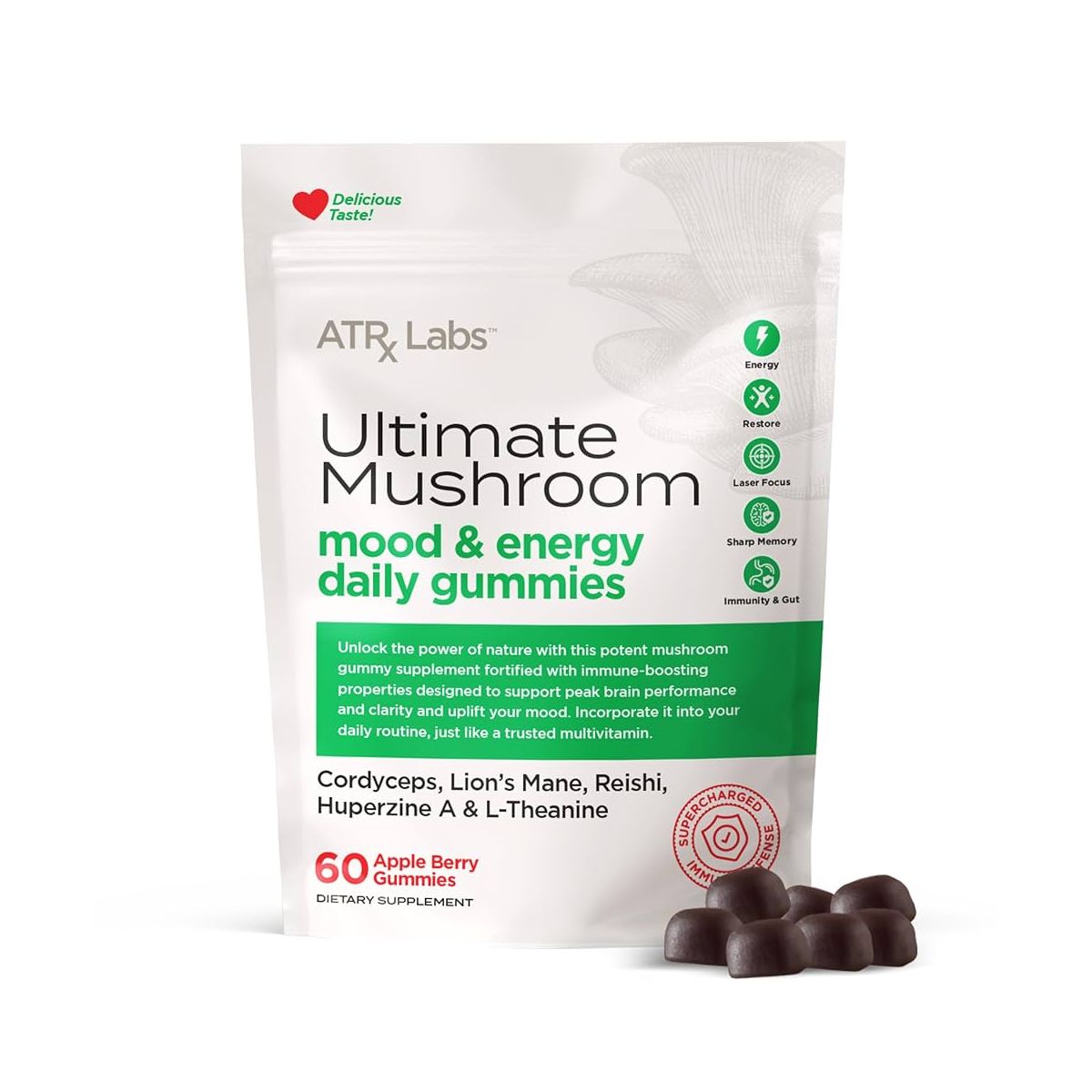 ATRx Labs Ultimate Daily Mushroom Gummies 60ct