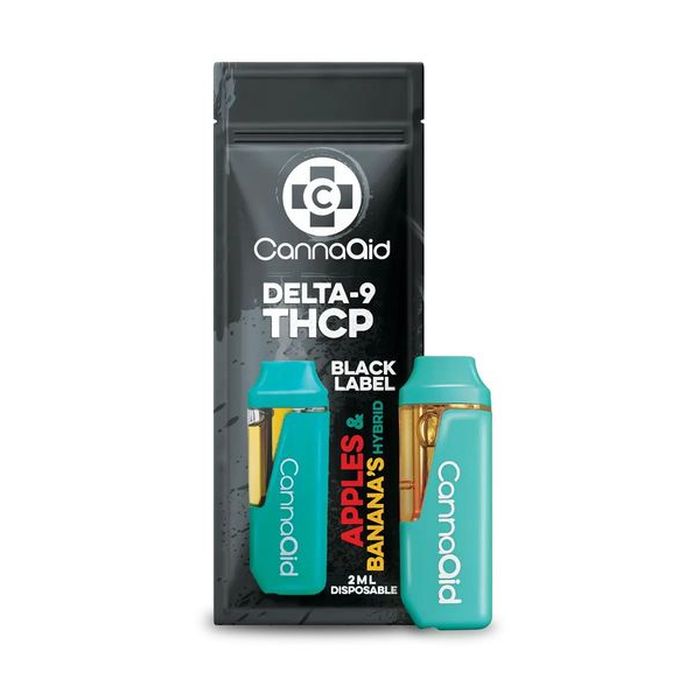 CannaAid Black Label HHC Delta 9 THCP Disposable Apples Bananas 2g