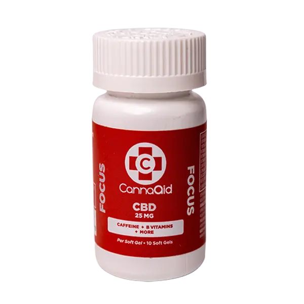 CannaAid CBD Focus Softgels 250mg 10ct