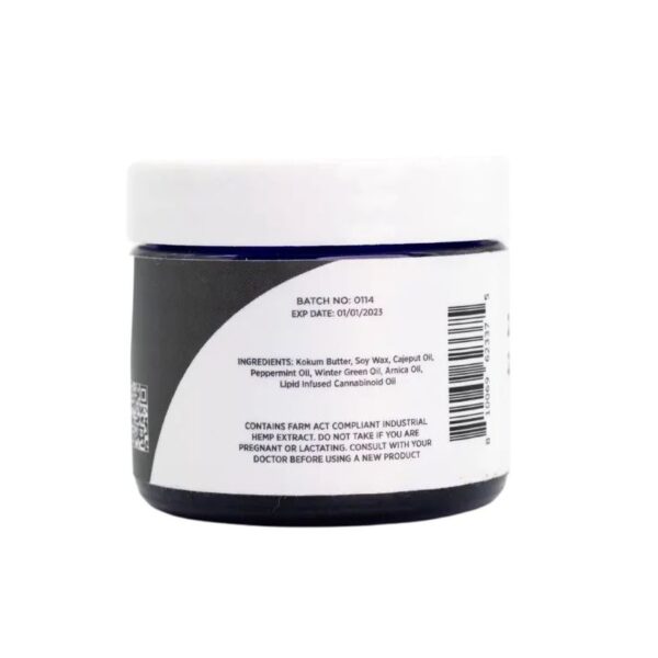 CannaAid CBG CBD Pain Relief Salve 4000mg 2oz Supplement Facts
