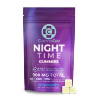 CannaAid Night Time Delta 9, CBD CBN Gummies Berry 900mg 30ct
