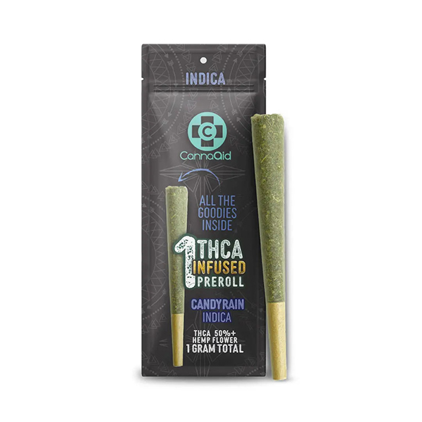 CannaAid THCA Infused Pre-Roll Candy Rain 1ct 1g