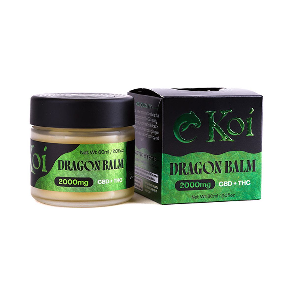 Koi Dragon Balm Full Spectrum CBD THC 2000mg 2oz