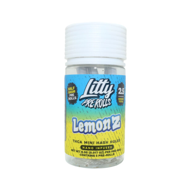 Litty THCA Hash Rosin Pre-Rolls Lemon Z 5ct 2.5g