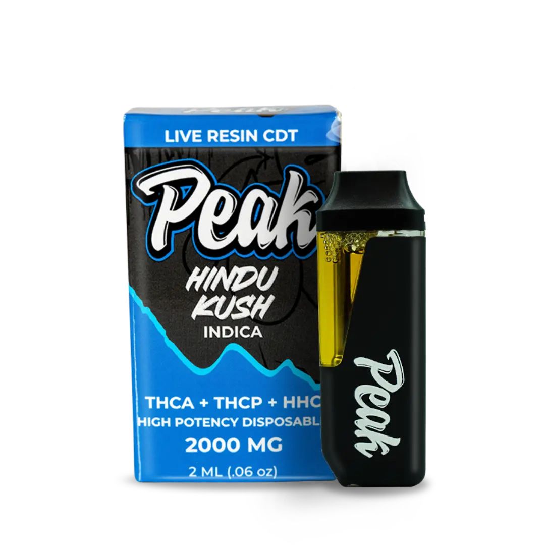 Peak High Potency THCA Disposable Hindu Kush 2g Peak High Potency THCA Disposable Hindu Kush 2g