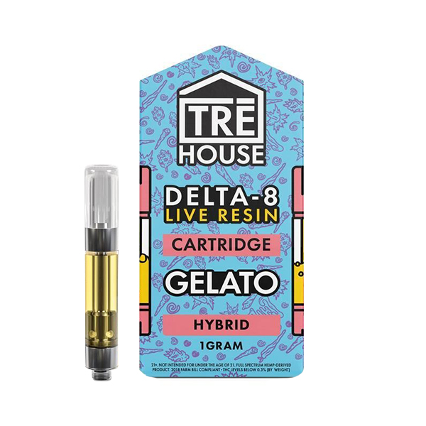 Tre House Delta 8 Cartridge Gelato 1g