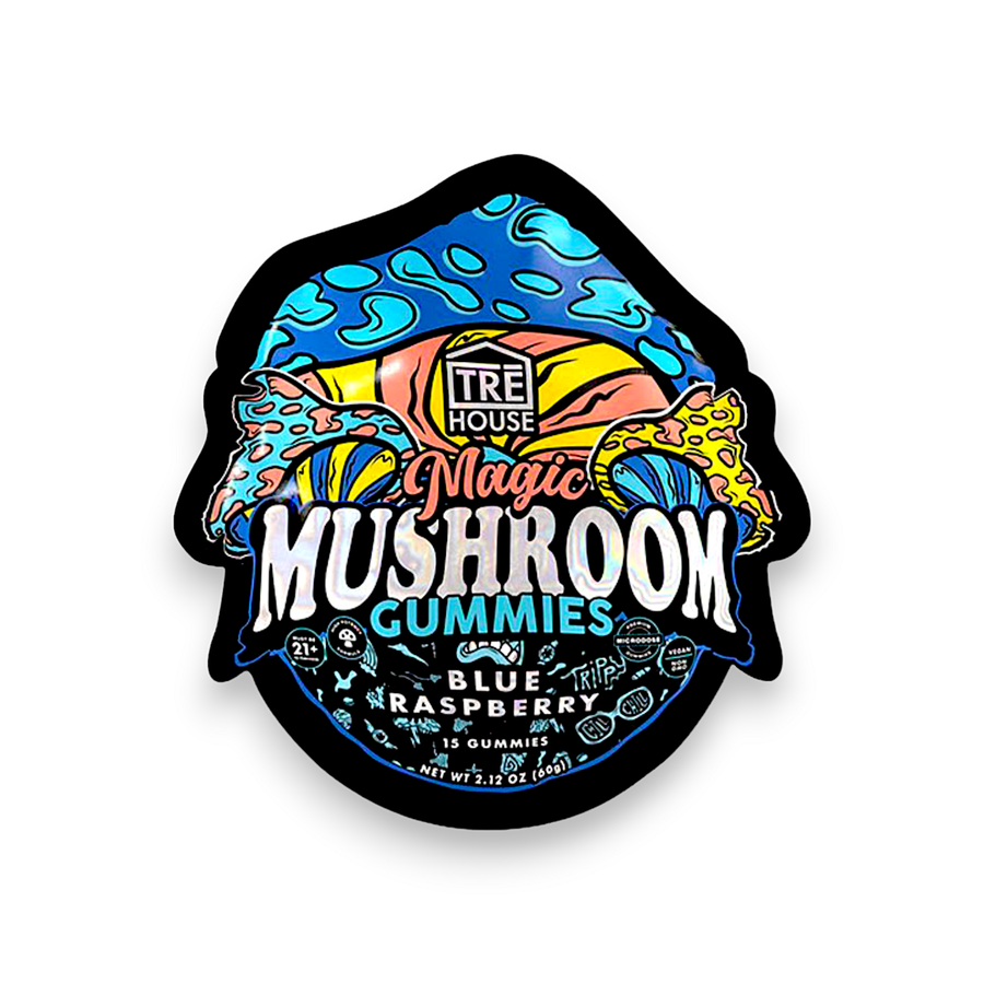 Tre House Magic Mushroom Gummies Blue Raspberry 15ct Tre House Magic Mushroom Gummies Blue Raspberry 15ct