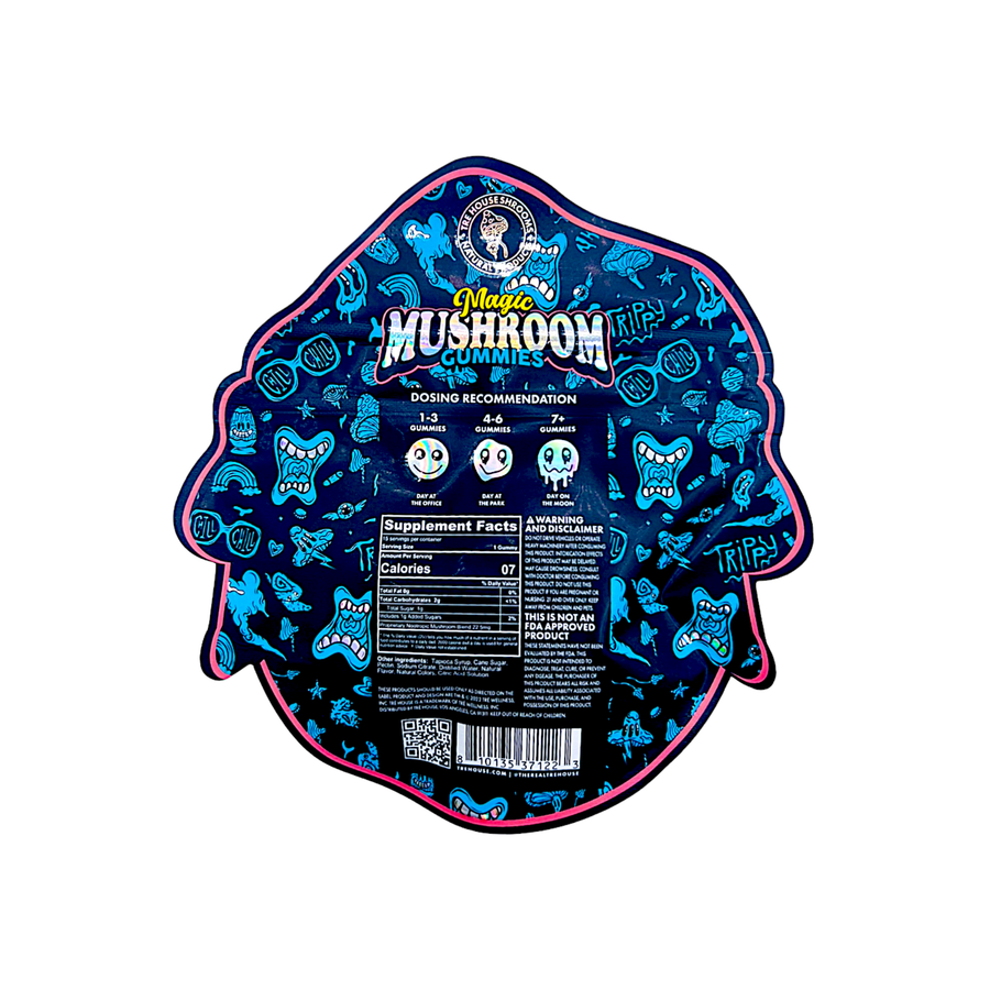 Tre House Magic Mushroom Gummies Blue Raspberry 15ct Supplement Facts Tre House Magic Mushroom Gummies Blue Raspberry 15ct Supplement Facts