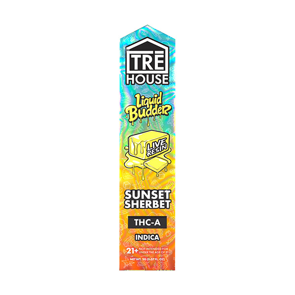Tre House THCA Liquid Budder Disposable Sunset Sherbet 2g