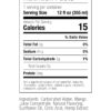 Wyld Sparkling Water 10mg THC + 10mg CBD 12oz Mango Supplement Facts