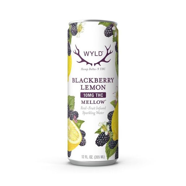 Wyld Sparkling Water 10mg THC 12oz Blackberry Lemon