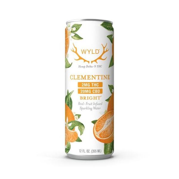 Wyld Sparkling Water 2mg THC + 20mg CBD 12oz Clementine