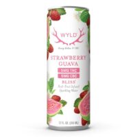Wyld Sparkling Water 5mg THC + 5mg CBC 12oz Strawberry Guava