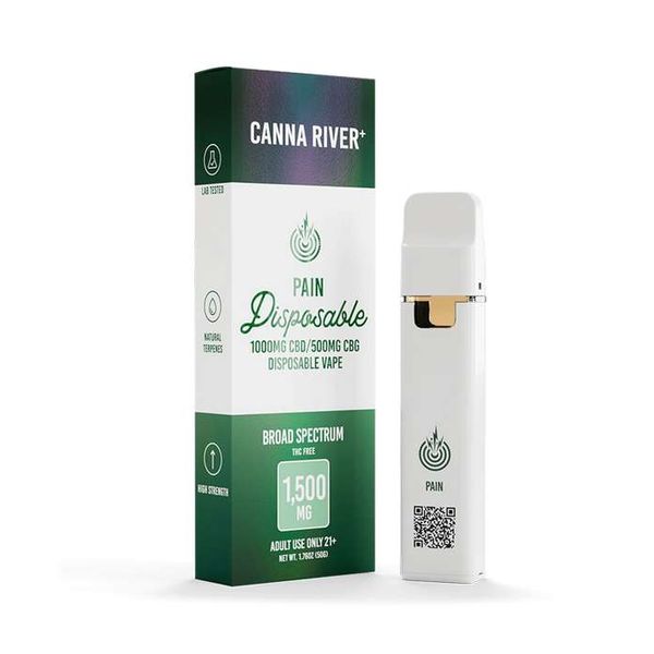Canna River CBD Pain Disposable Broad Spectrum 2g