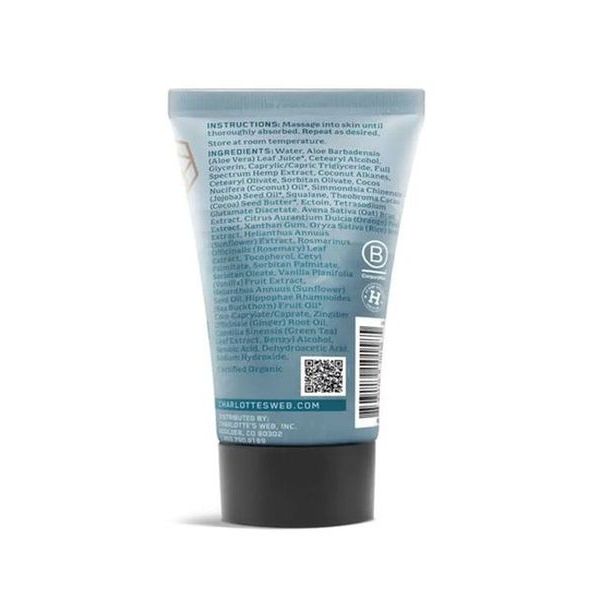 Charlottes Web CBD Cream 750mg 2.5oz Supplement Facts