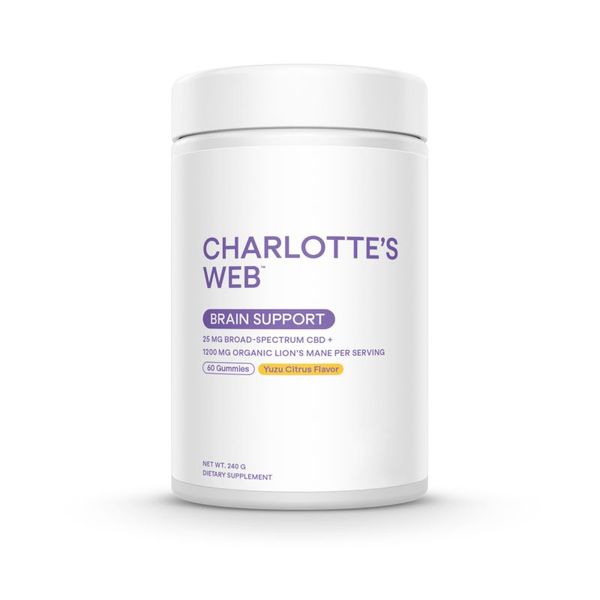 Charlottes Web Performance Gummies Brain Support Yuzu Citrus 750mg 60ct