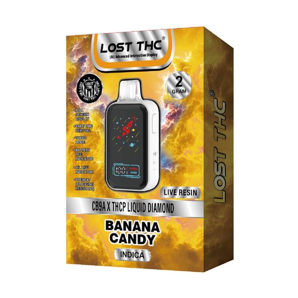 Lost THC Live Resin CB9A THCP Disposable Banana Candy 2g