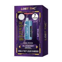Lost THC Live Resin CB9A THCP Disposable Blueberry Diesel 7g