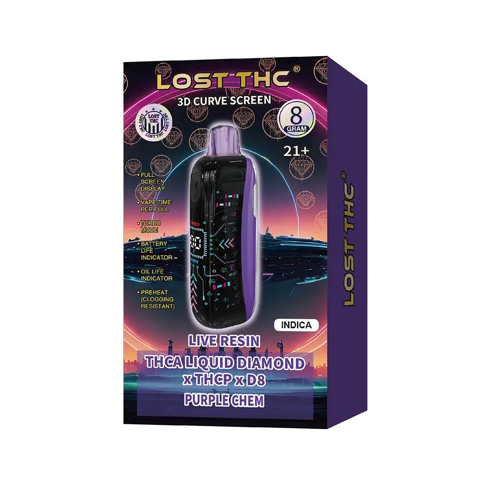 lost thc thca melted diamonds disposable vape 3 gram Lost THC V3 7.5 Gram THCA Melted Diamond Disposable | Rainbow Edition  REVIEW main image 1