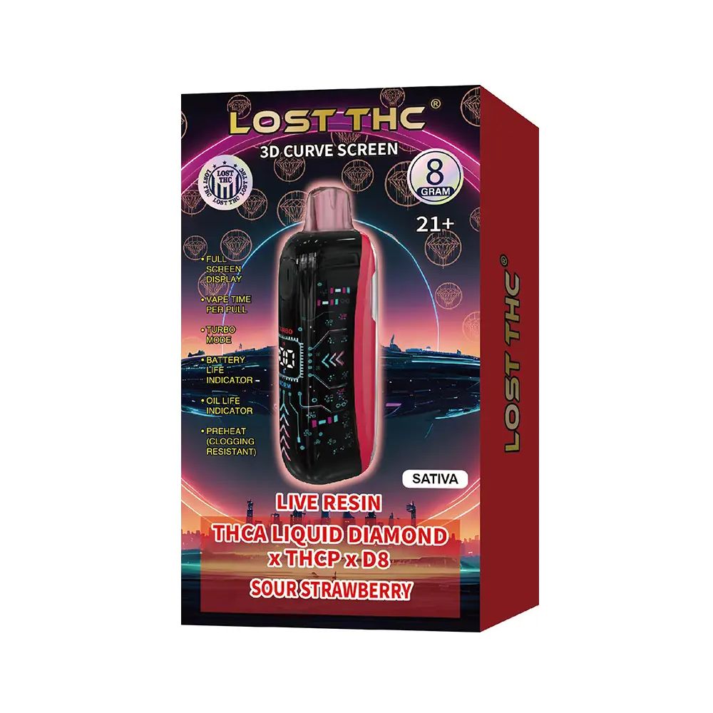 Lost THC THCA Liquid Diamond, THCP & Delta 8 Disposable 8g - Dr.Ganja