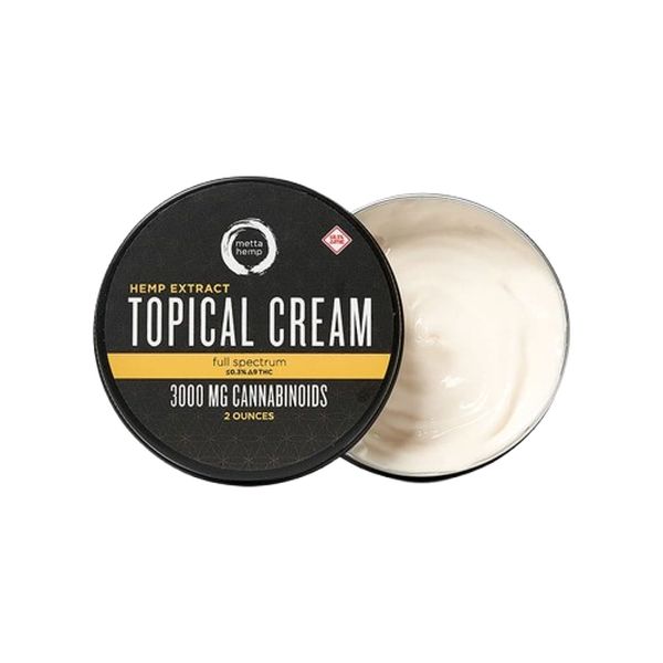 Metta Hemp Full Spectrum CBD Topical Cream 3000mg 2oz