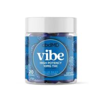 cbdMD Vibe High Potency Delta 9 THC Gummies Blue Razz 1500mg 20ct