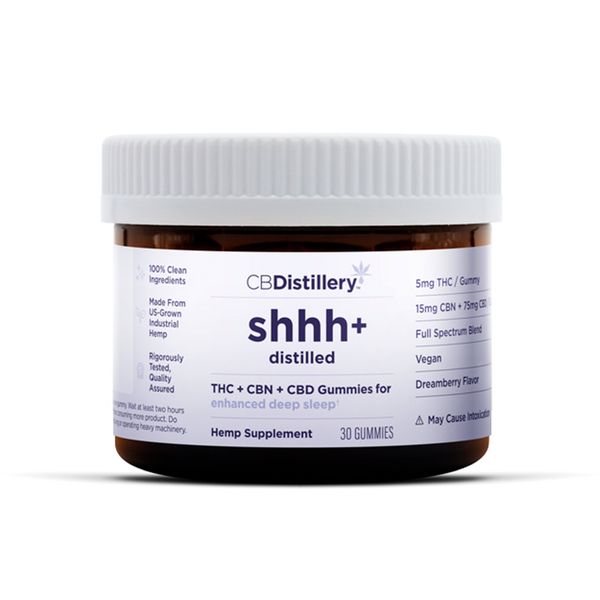 CBDistillery Enhanced Deep Sleep Gummies 5mg THC 15mg CBN 75mg CBD Dreamberry 30ct