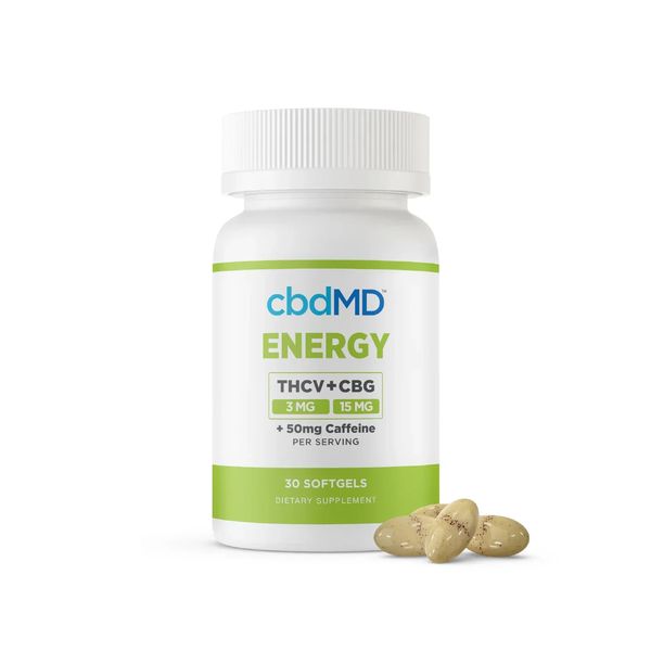 cbdMD THCV CBG Energy Softgels 540mg 30ct