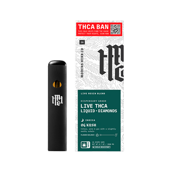 Modern Herb Co THCA Live Resin Liquid Diamonds Disposable 2g - Dr.Ganja