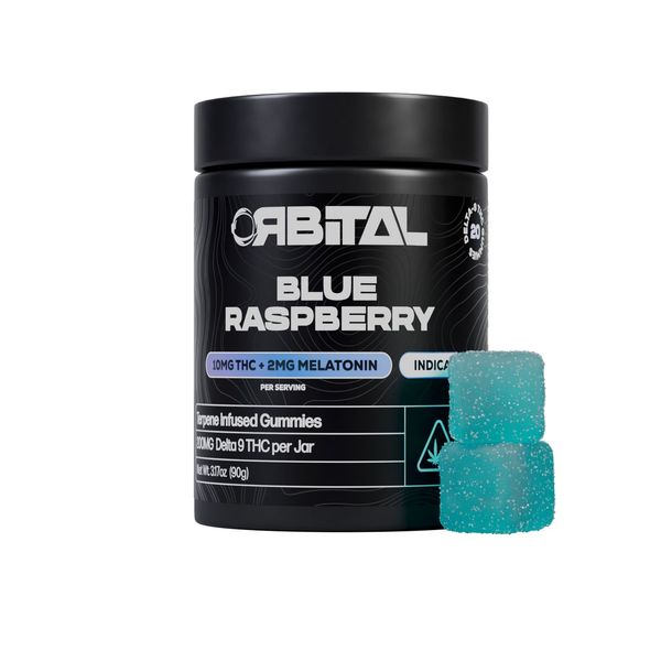 Orbital Delta 9 Gummies Blue Raspberry 200mg 20ct