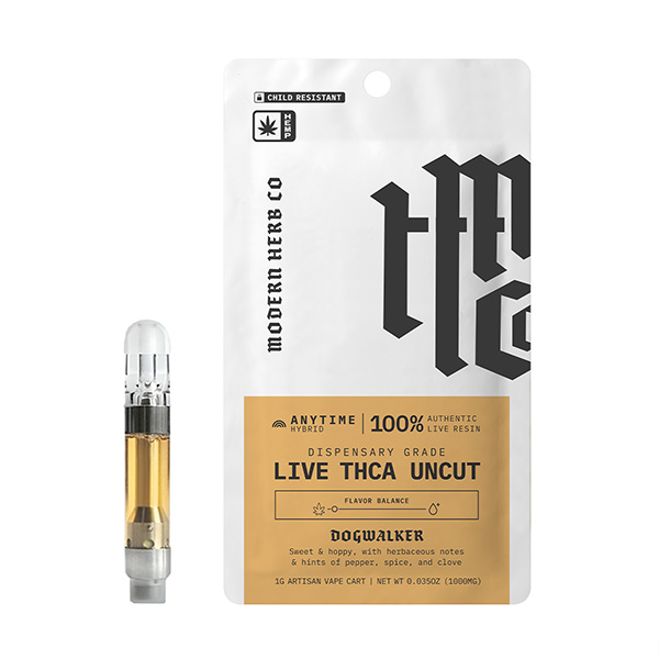 Modern Herb Co THCA Live Resin Uncut Cartridge Dogwalker 1g