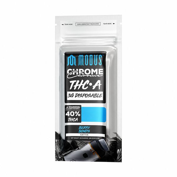 Modus Chrome THCA Disposable Berry Bonds 3g