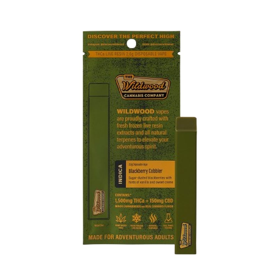Wildwood THCA Liquid Diamond Live Resin Disposable Blackberry Cobbler 2g