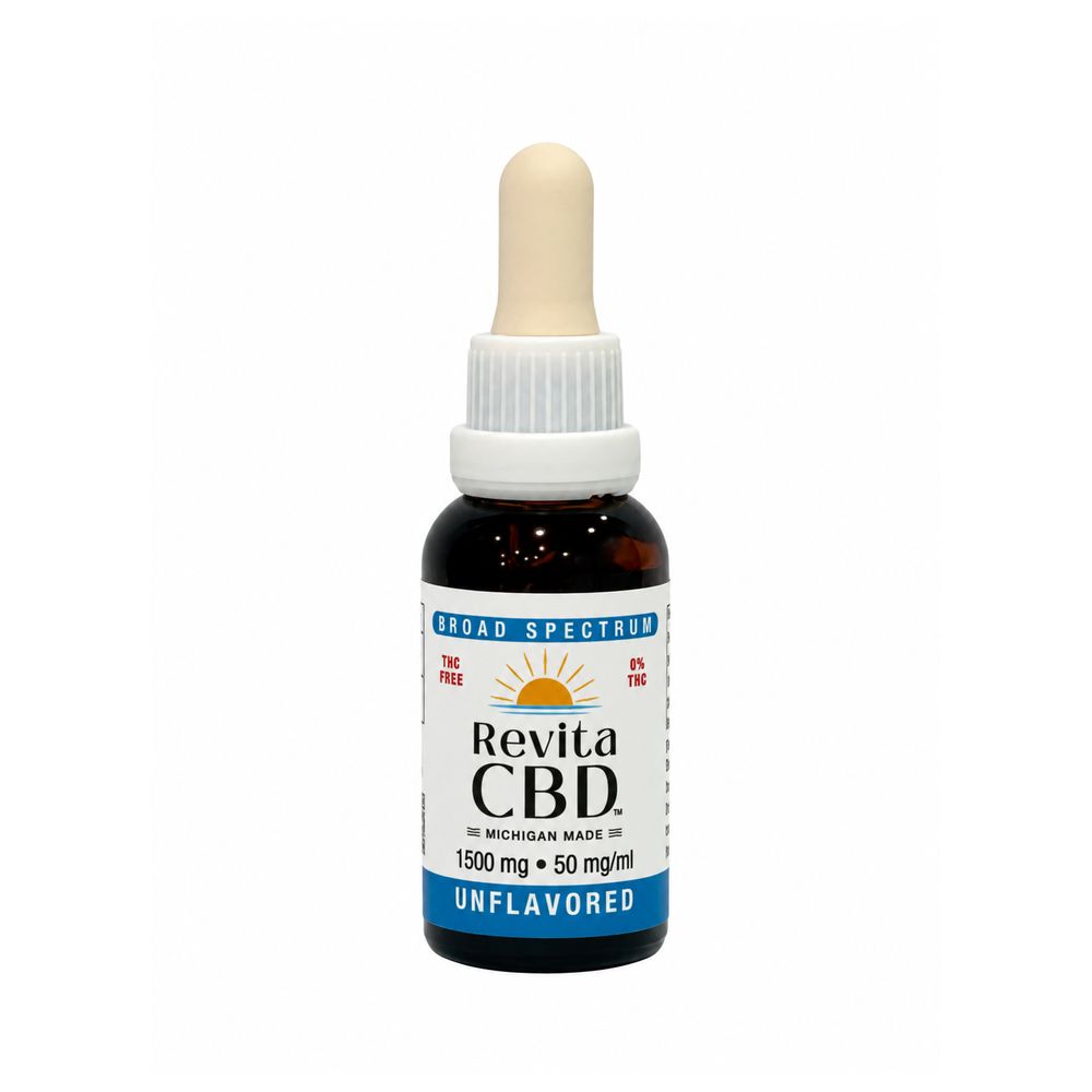 RevitaCBD Broad Spectrum CBD Tincture Oil 1500mg 30ml