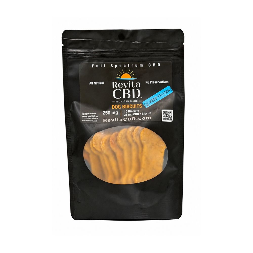 RevitaCBD CBD Dog Biscuits 250mg 10ct